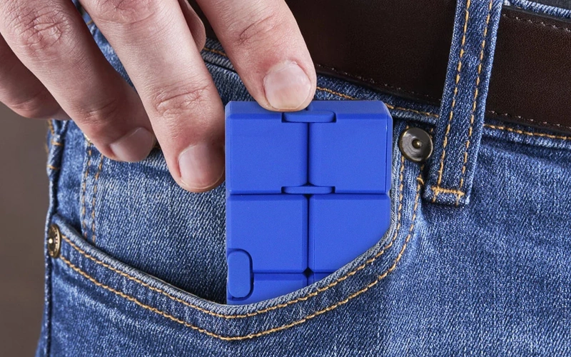 Alloy Infinity Cube Fidget Toy Stress Relief