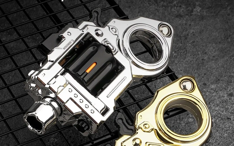 Alloy Revolver Fidget Spinner Stress Relief Toy