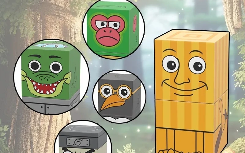 Brainrot Anime Magnetic Building Blocks Kids Toy