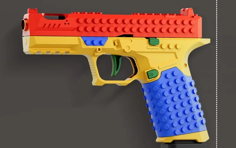 Building Blocks Toy Gun Soft Bullet Pistol