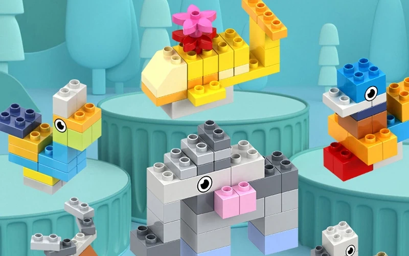 Bulk DIY Building Blocks Compatible with Duplo