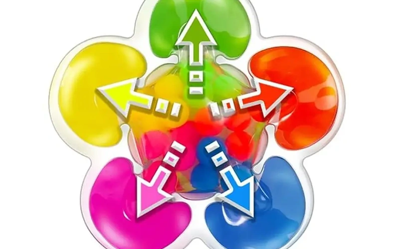 Butterfly Animal Squeeze Toy Color Sorting Set