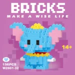 cartoon character mini building blocks assembly toy set banner 6