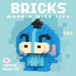 cartoon character mini building blocks assembly toy set banner 8