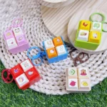 cartoon fidget keychain keyboard button stress relief toy banner 5