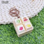 cartoon fidget keychain keyboard button stress relief toy banner 6