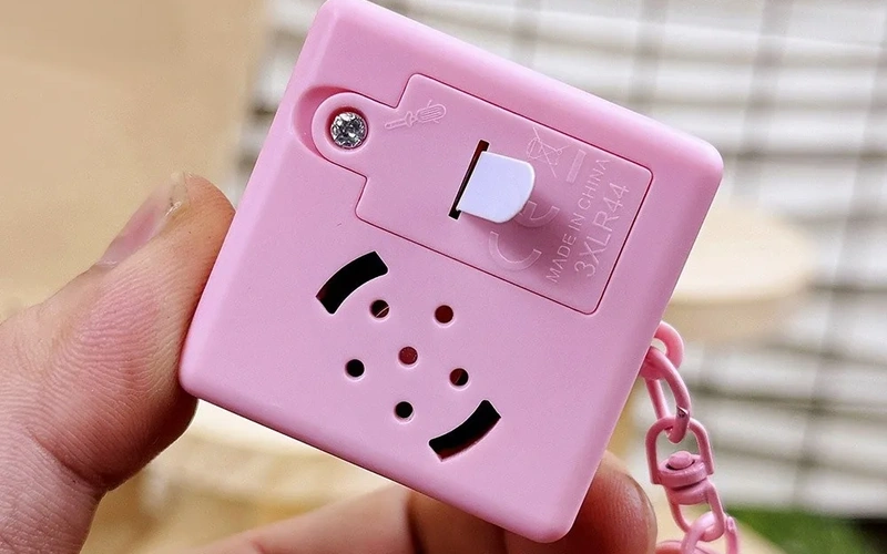 Cartoon Fidget Keychain Keyboard Button Stress Relief Toy