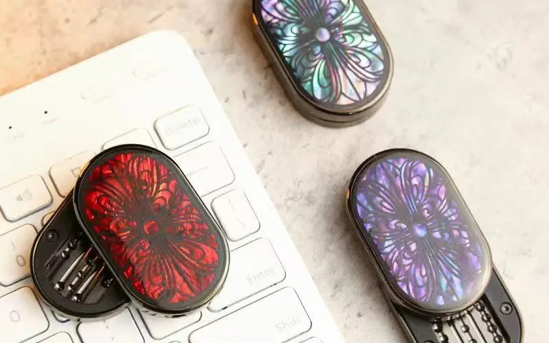 Church Stained Glass Metal Fidget Slider Toy