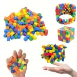colorful clay block puzzle stress relief toy banner 1