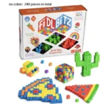 colorful clay block puzzle stress relief toy banner 7