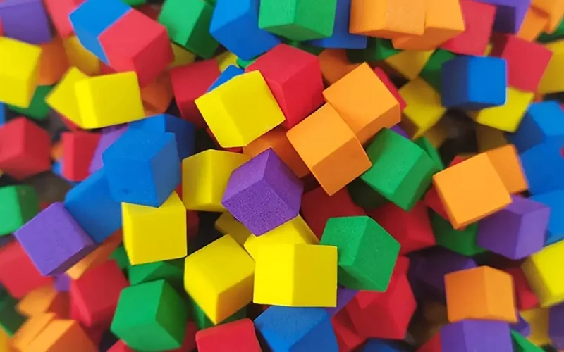 Colorful Clay Block Puzzle Stress Relief Toy