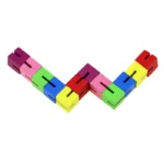 colorful wooden cube string fidget stress relief toy banner 1