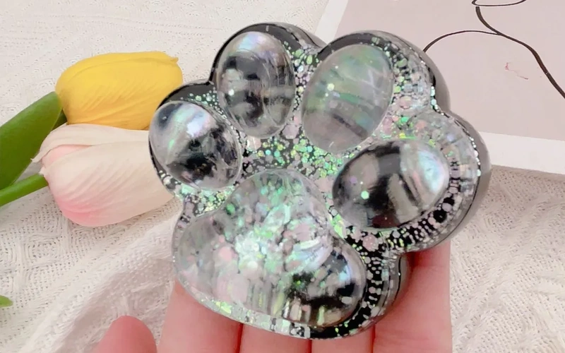 Dark Starry Sky Cat Claw Squishy Fidget Toy