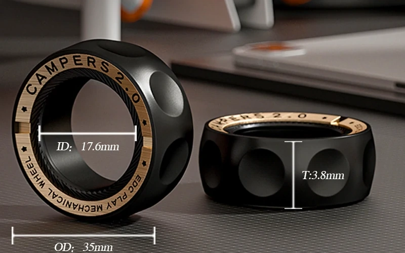 Discreet Magnetic Fidget Ring for Anxiety Relief