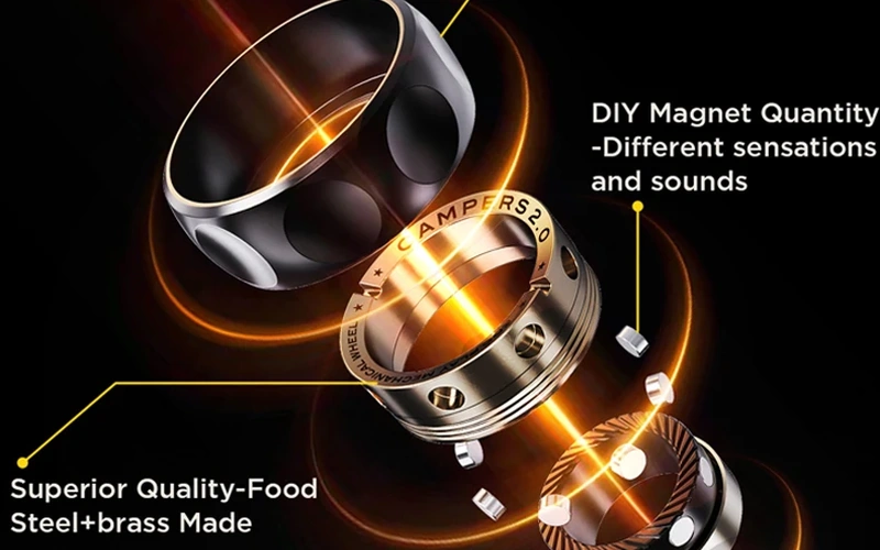 Discreet Magnetic Fidget Ring for Anxiety Relief