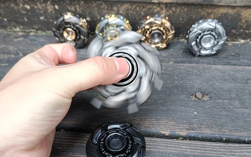 EDC Metal Fidget Slider Spinning Top Stress Relief