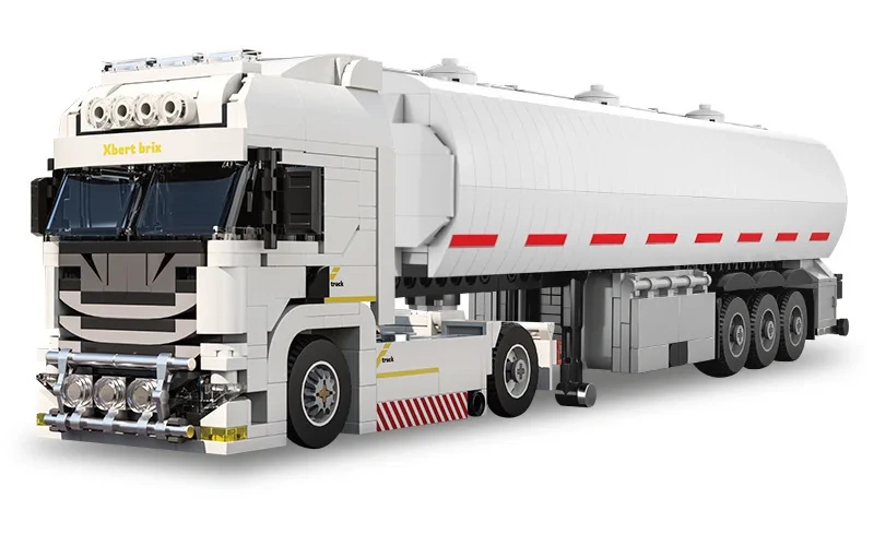 European Truck Building Blocks Set with Trailers