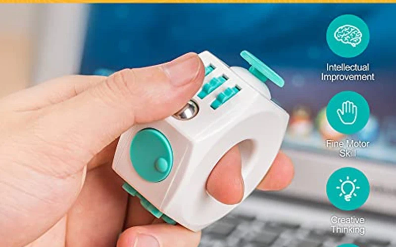 Fidget Dice Ring Stress Relief Sensory Toy