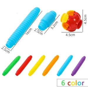 fidget sensory tube building blocks educational toy banner 2