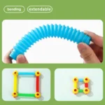 fidget sensory tube building blocks educational toy banner 5