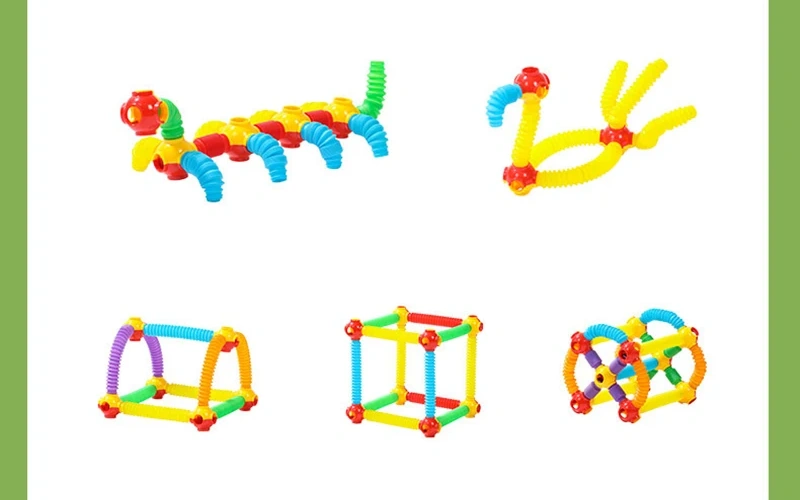 Fidget Sensory Tube Building Blocks Educational Toy