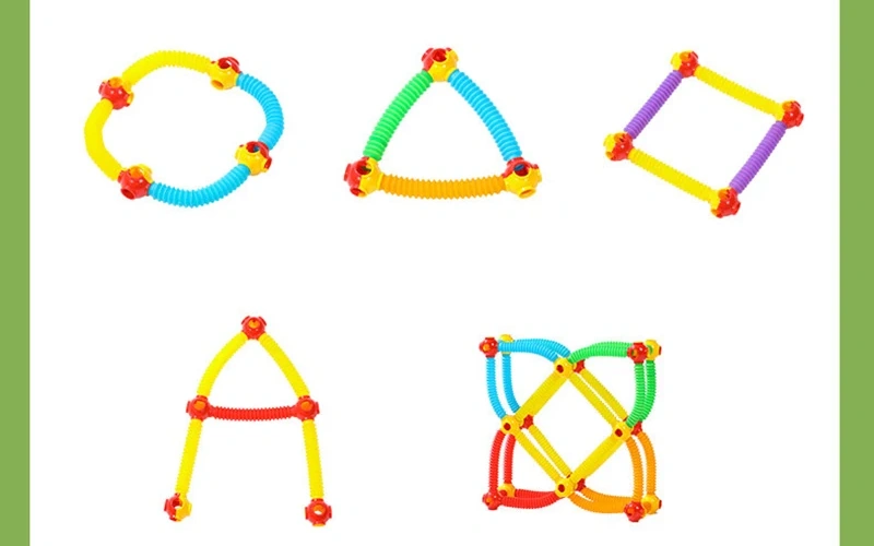 Fidget Sensory Tube Building Blocks Educational Toy