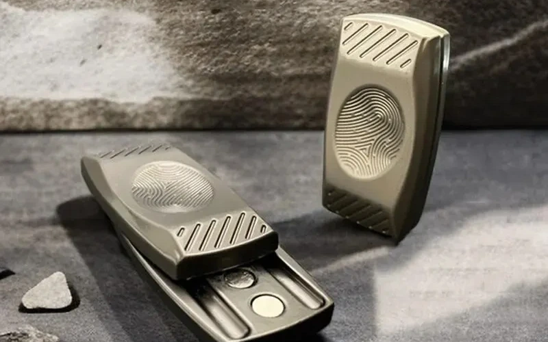 Fingerprint Magnetic Tactile Slider Metal Fidget Toy