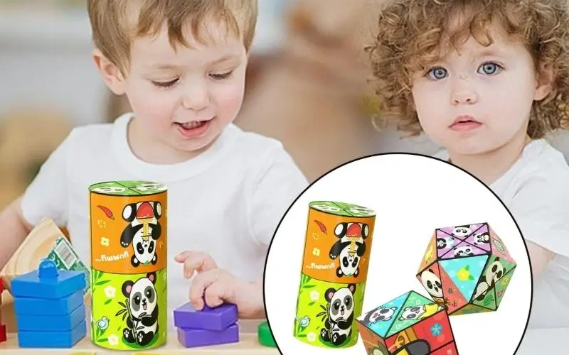 Folding Panda Twist Cube Decompression Puzzle Toy