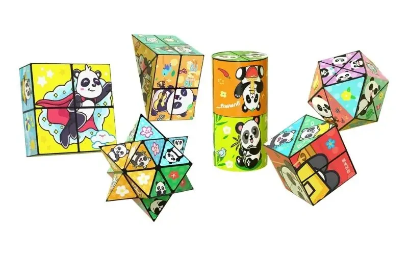 Folding Panda Twist Cube Decompression Puzzle Toy