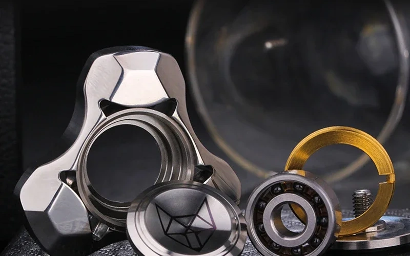 Fox Stainless Steel Fidget Spinner Stress Relief