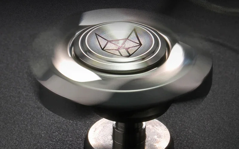 Fox Stainless Steel Fidget Spinner Stress Relief