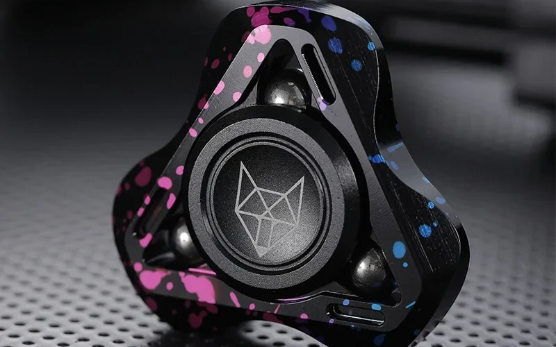 Fox Stainless Steel Fidget Spinner Stress Relief