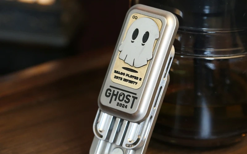 Ghost Tuning Fork Metal Fidget Slider Toy