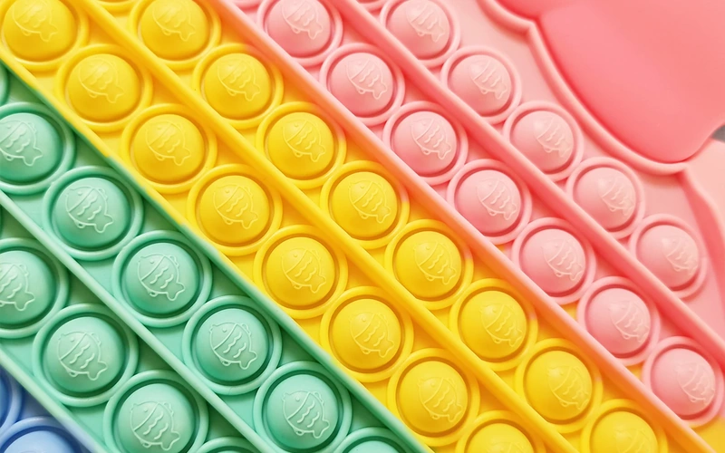 Giant Rainbow Butterfly Push Pop Fidget Sensory Toy