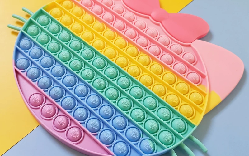 Giant Rainbow Butterfly Push Pop Fidget Sensory Toy