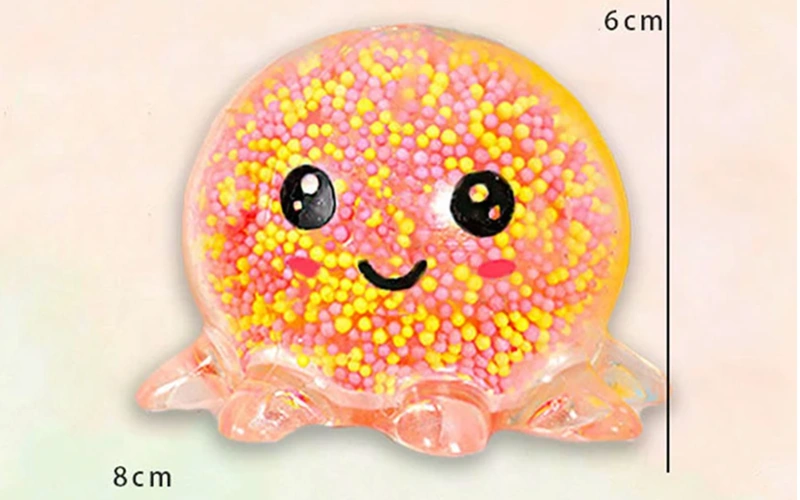 Glowing Squid Squeeze Ball Stress Relief Toy