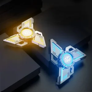 luminous metal fidget spinner stress relief edc toy banner 1