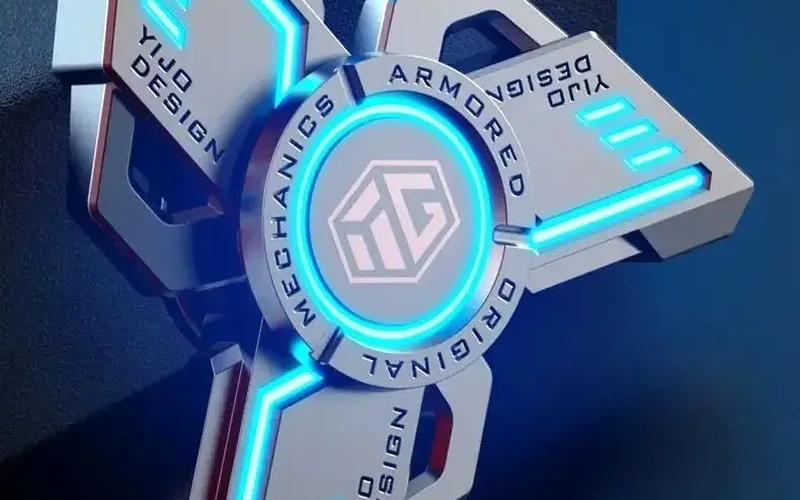 Luminous Metal Fidget Spinner Stress Relief EDC Toy