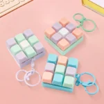 macaron keyboard fidget toy keychain stress relief banner 2