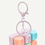 macaron keyboard fidget toy keychain stress relief banner 6