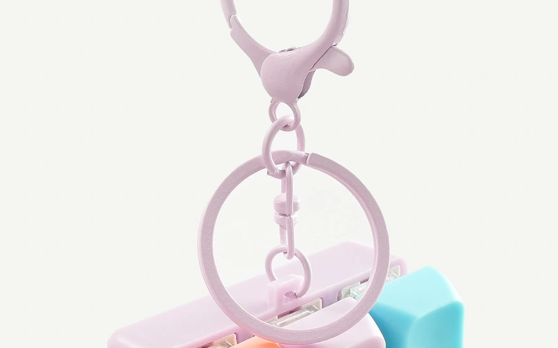 Macaron Keyboard Fidget Toy Keychain Stress Relief