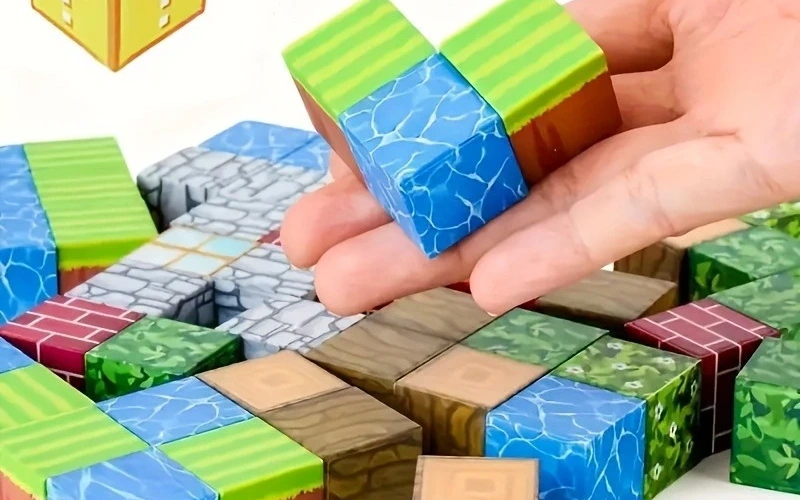 Magnetic Building Blocks Mine World STEM Toy