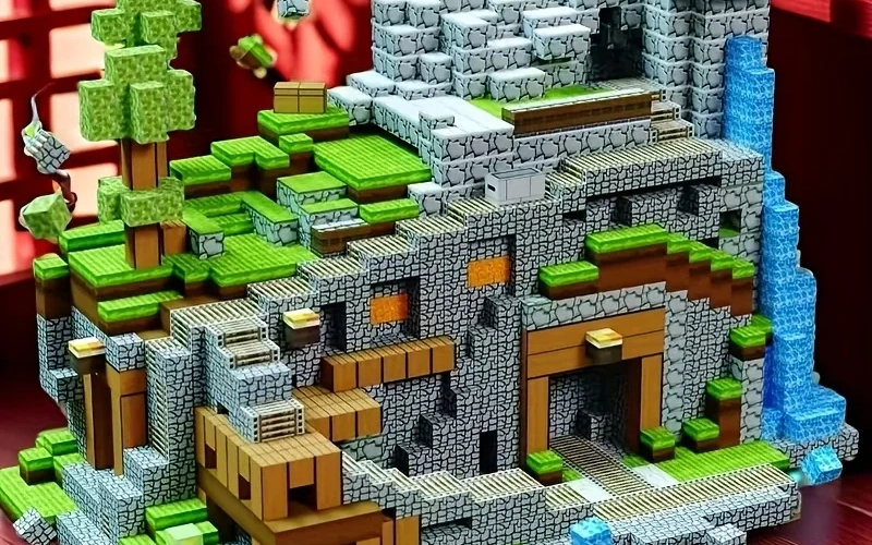 Magnetic Building Blocks Mine World STEM Toy