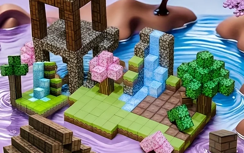 Magnetic Building Blocks Mine World STEM Toy