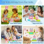 magnetic building blocks princess castle stem toy banner 6