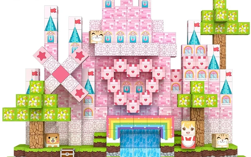Magnetic Building Blocks Princess Castle STEM Toy