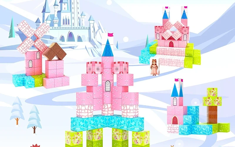 Magnetic Building Blocks Princess Castle STEM Toy