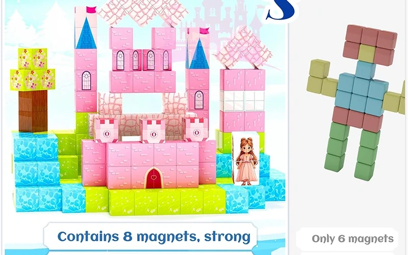 Magnetic Building Blocks Princess Castle STEM Toy