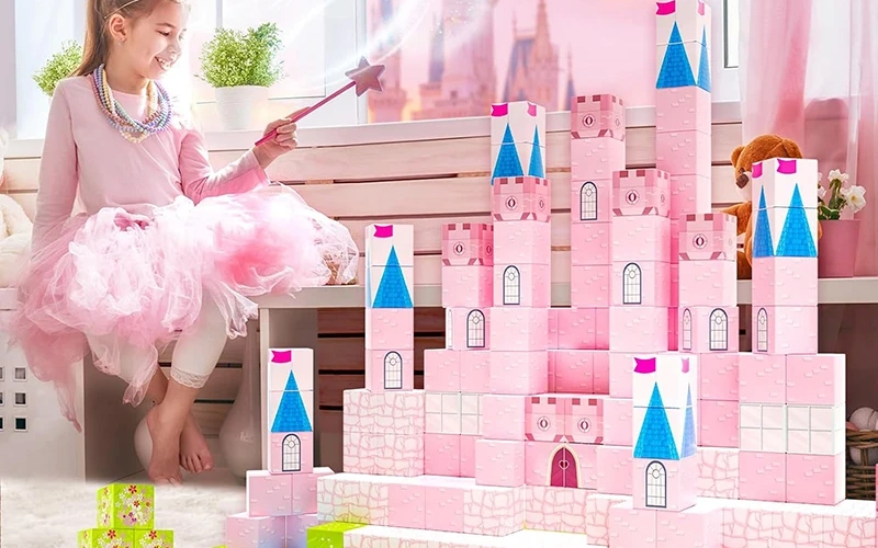 Magnetic Building Blocks Princess Castle STEM Toy
