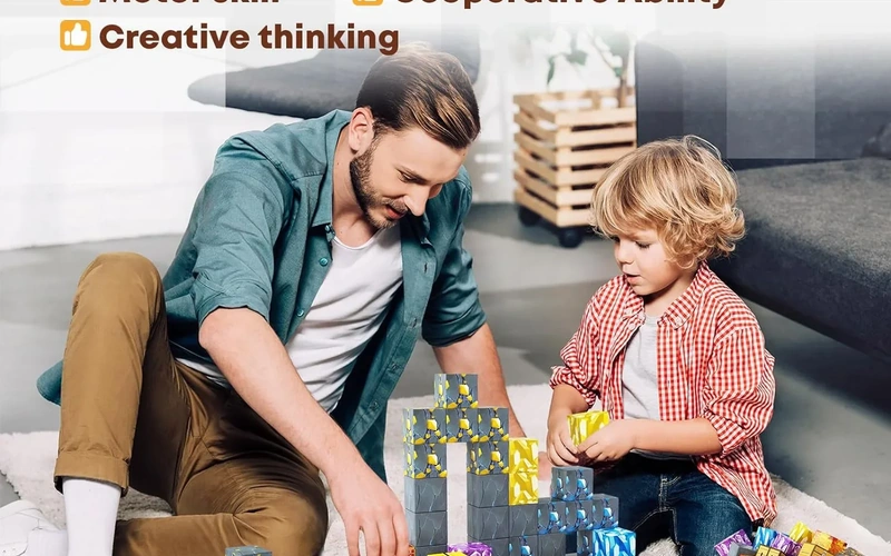 Magnetic Building Blocks STEM Educational Toy for Kids